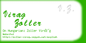 virag zoller business card